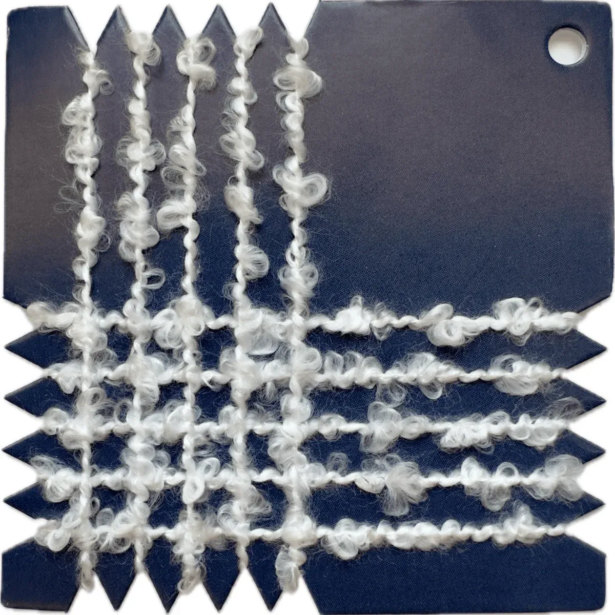 MCT-1519 Polyester-Acrylic Boucle Yarn, 4500 Denier — close-up texture photograph